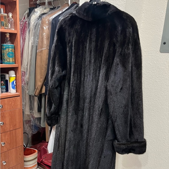 Black Full length mink coat - Picture 5 of 6